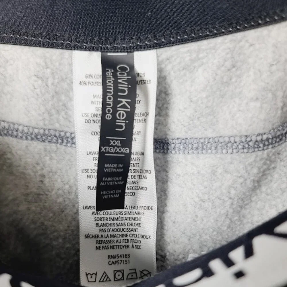 Calvin Klein Women's Gray Heather Drawstring Slim Capri Sweatpants Size XXL - Picture 8 of 9